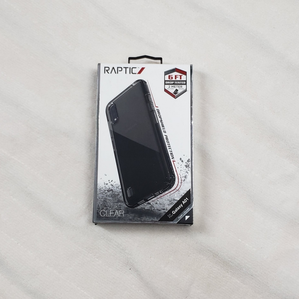 Clear Cell Phone Case 6' Dropshield Military Grade Samsung Galaxy A01 Raptic